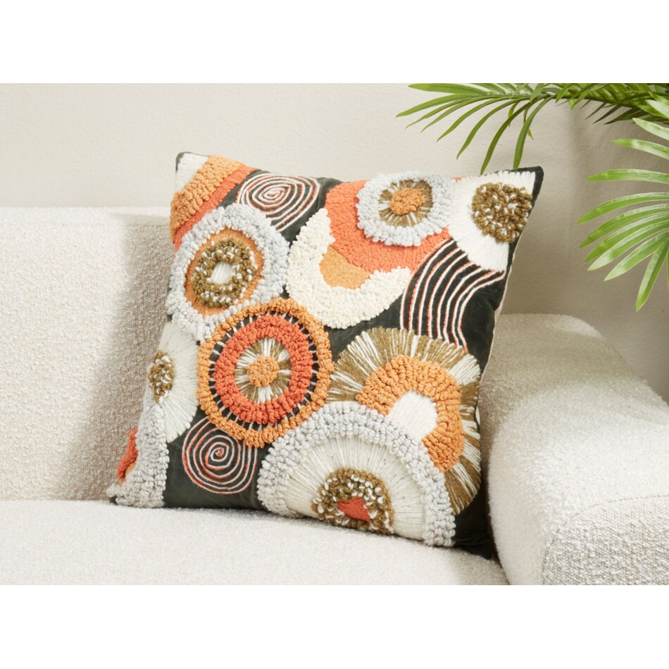 saro orange pillows   