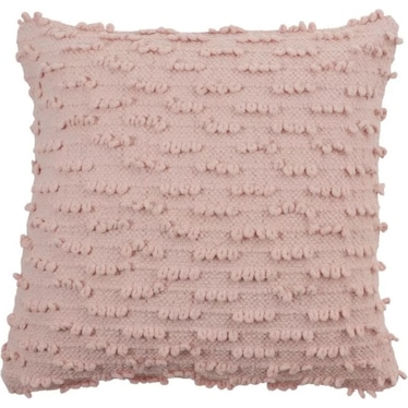 Rose Nubby Down Pillow 20"W x 20"H