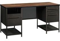 saud black desk   