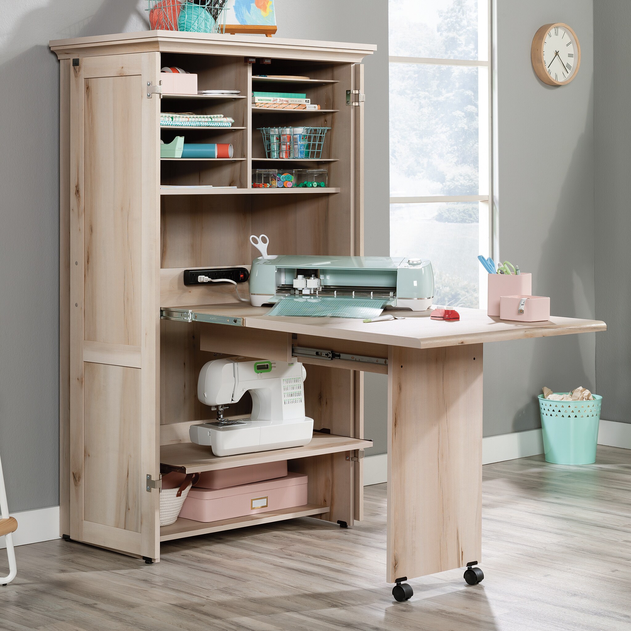 Pacific Maple Craft Sewing Armoire