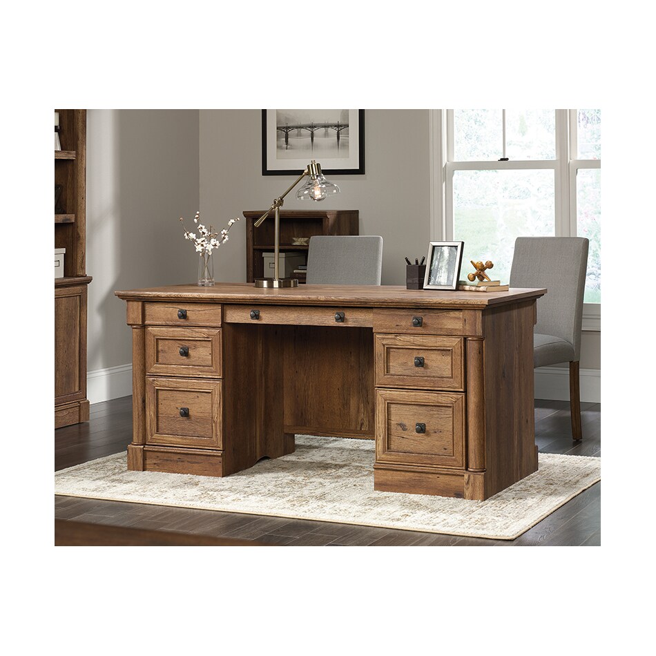 saud brown desk pall  