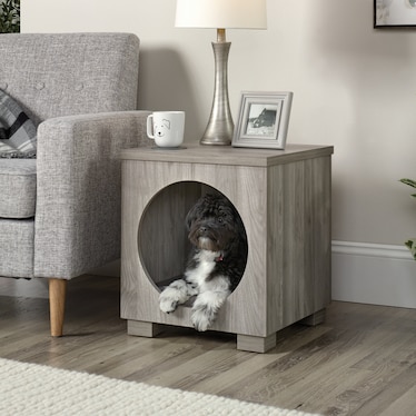 Light Walnut Pet Bedside Table