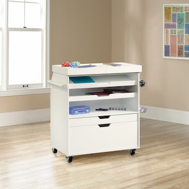 White Craft Cart