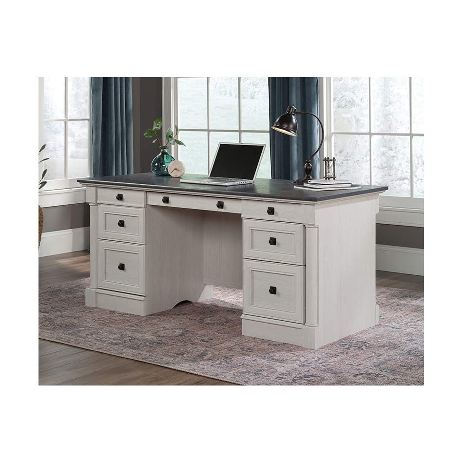 saud white desk pall  