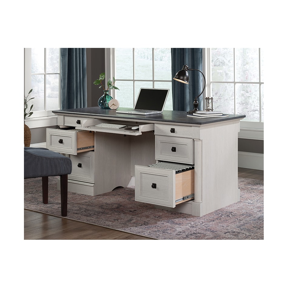 saud white desk pall  