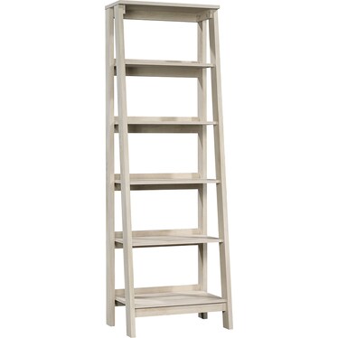 Trestle Chalked Chestnut Leaning Bookcase