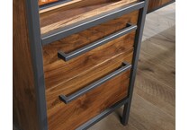 sauder woodworking co brown desk nova  