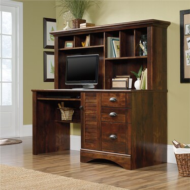 Harbor View Curado Cherry Credenza and Hutch