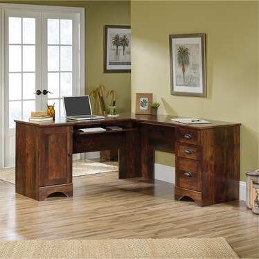 Harbor View Curado Cherry L-Desk