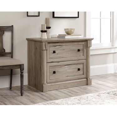Split Oak File Cabinet
