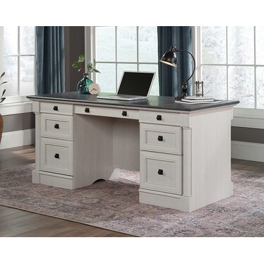 Glacier Oak Exec Desk