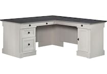 sauder woodworking co white desk pall  