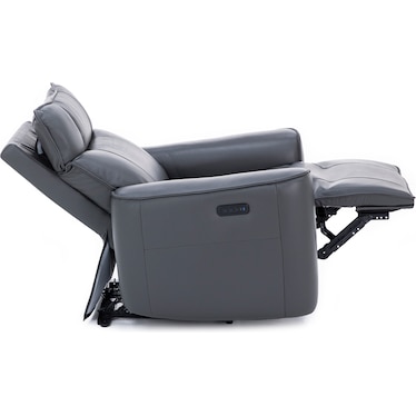 Marcus Leather Power Headrest Wall Recliner With Heat, Massage And High Definition Sound System