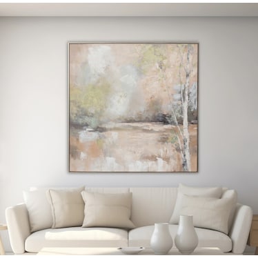 Serene Handpainted Wall Art 40"W x 40"H