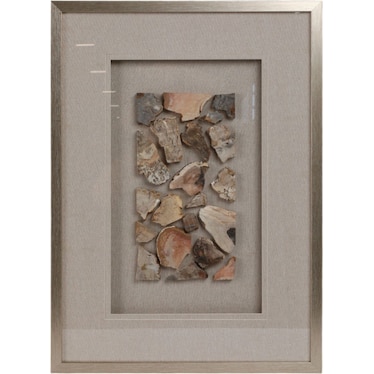 Petrified Stone Framed Wall Decor 20"W x 28"H