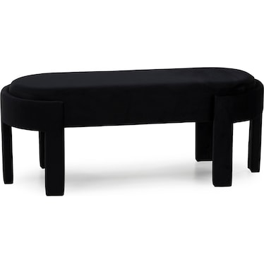 Marilyn Black Velvet Bench