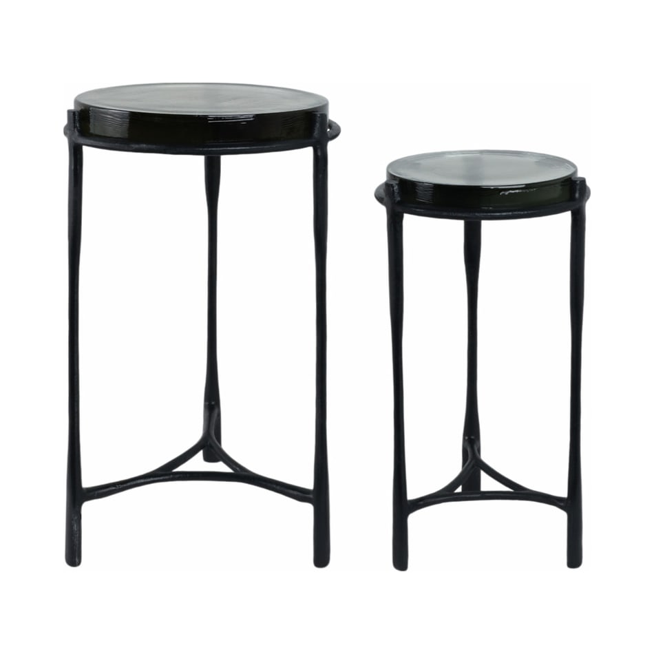 sgbk black chairside table mrn  