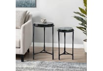 sgbk black chairside table mrn  