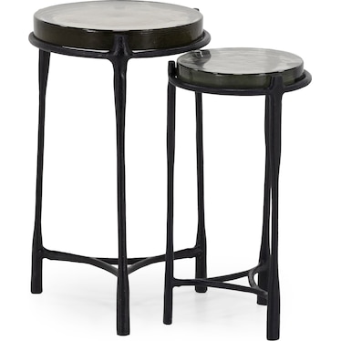 Marilyn Set of 2 Recycled Glass Tables