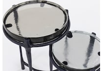 sgbk black chairside table mrn  