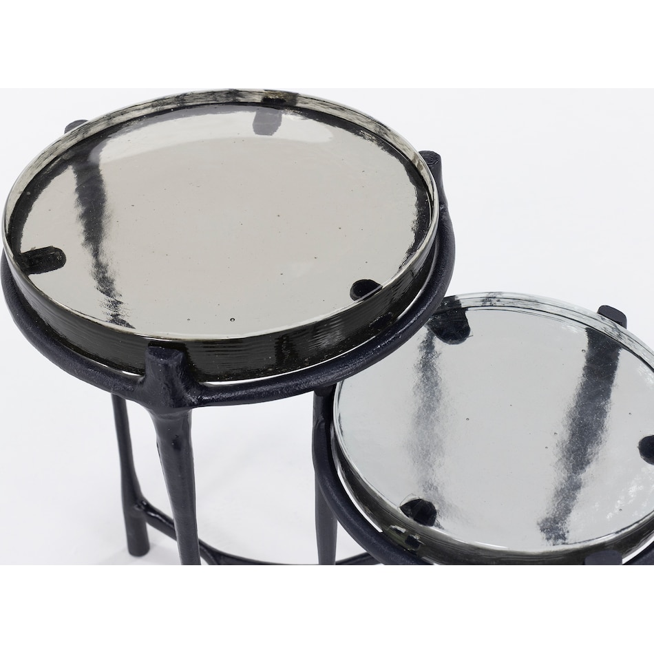 sgbk black chairside table mrn  