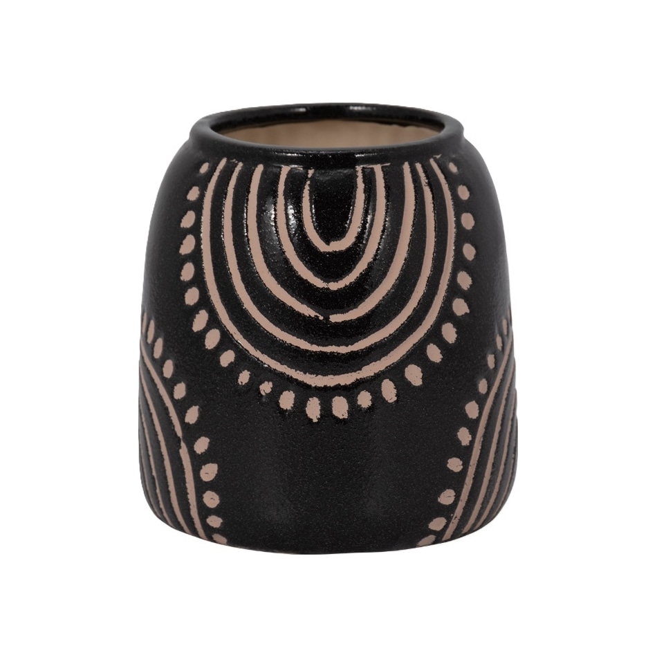 sgbk black jar vase bowl plate   
