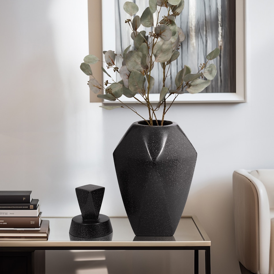 sgbk black jar vase bowl plate   