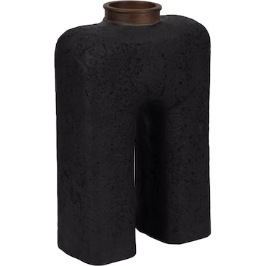 Large Black Ecomix Modern Vase 9"W x 15"H