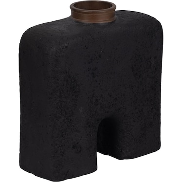 Small Black Ecomix Modern Vase 11"W x 13"H