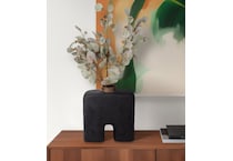 sgbk black jar vase bowl plate   