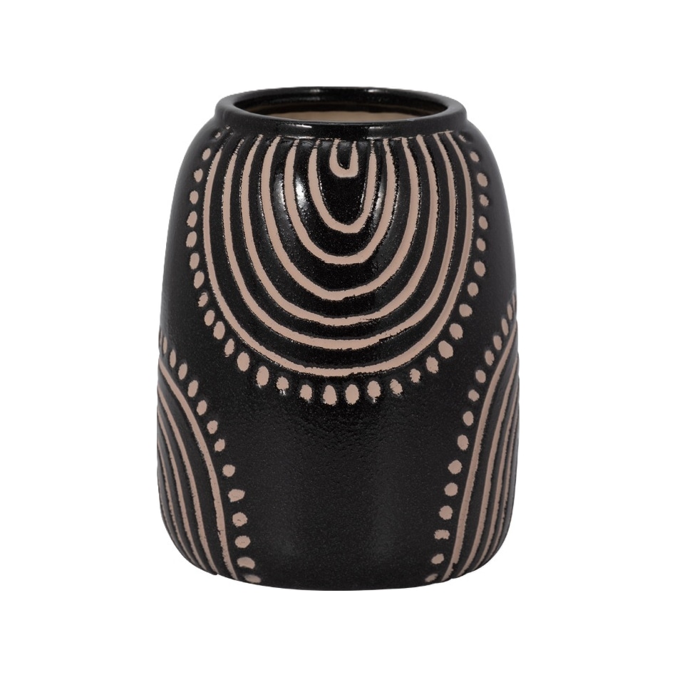 sgbk black jar vase bowl plate   