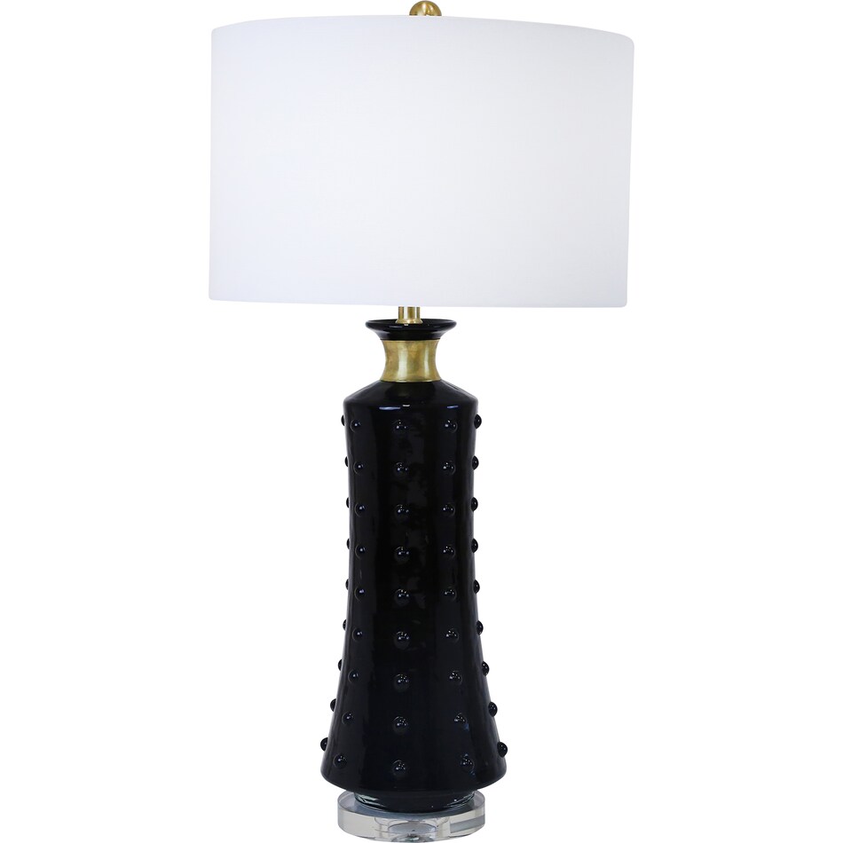sgbk black table lamp   