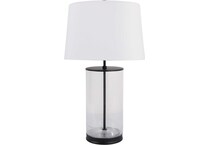 sgbk black table lamp   