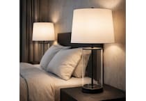 sgbk black table lamp   