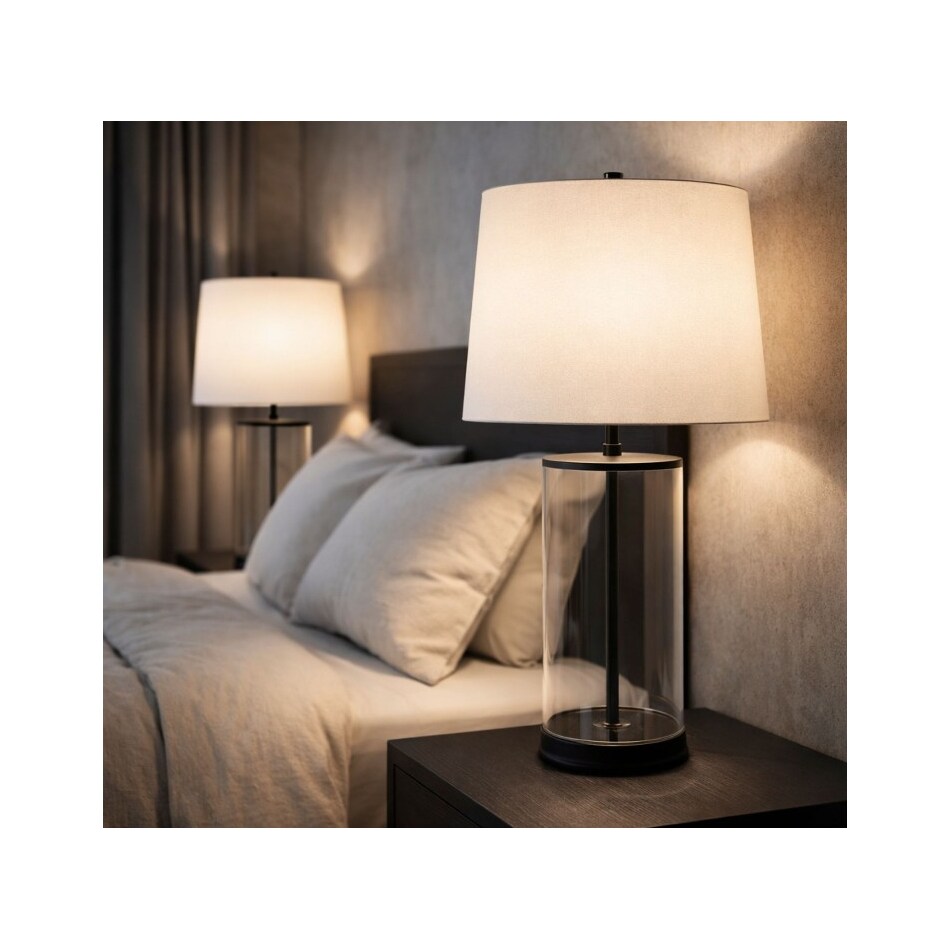 sgbk black table lamp   