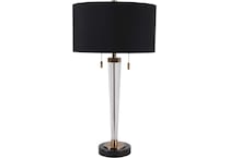 sgbk black table lamp   