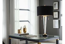 sgbk black table lamp   