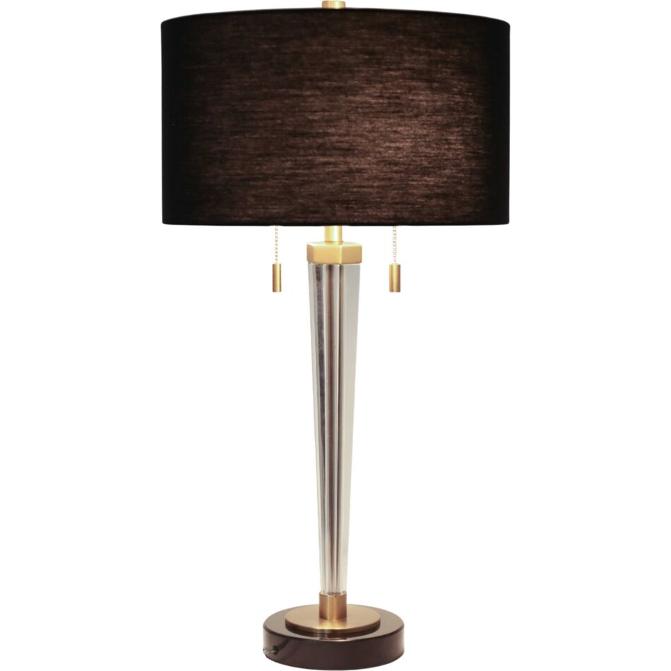 sgbk black table lamp   