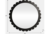 sgbk black wall mirror   