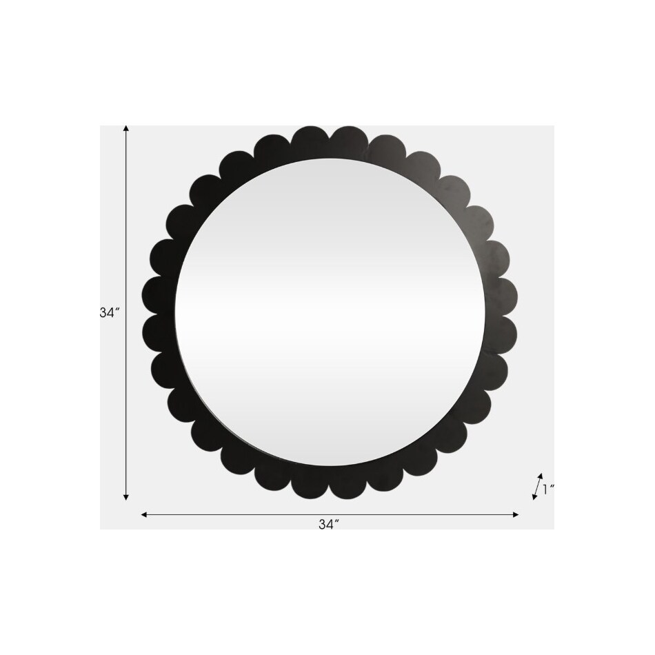 sgbk black wall mirror   