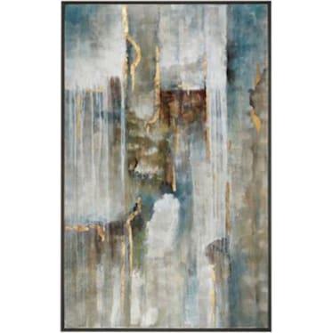 Multi Abstract Framed Painting 52"W x 82"H