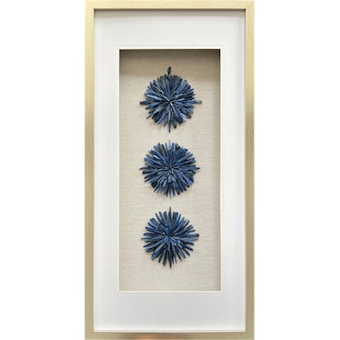 Blue Stone Framed Shadow Box 20"W x 40"H