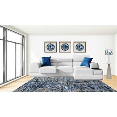 Caspian Agate Stone Framed Shadow Box 24"W x 24"H