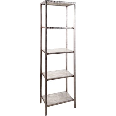 Marilyn 78" White Quartz Etagere
