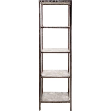 Marilyn 78" White Quartz Etagere