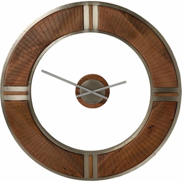 Mango Wood Wall Clock 36" Round