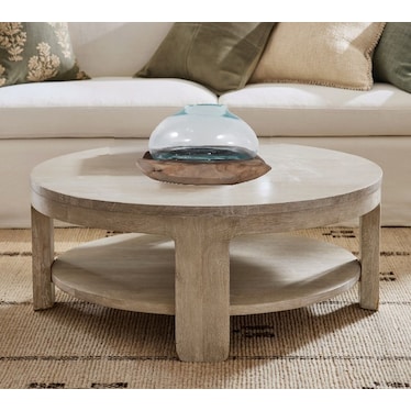 Glass and Teak Wood Vase 20"W x 12"H