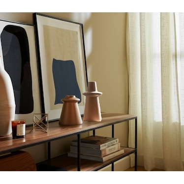 Mustard Modern Large Vase 8"W x 18"H