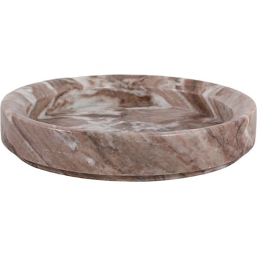 Brown Marble Bowl 12"W x 3"H