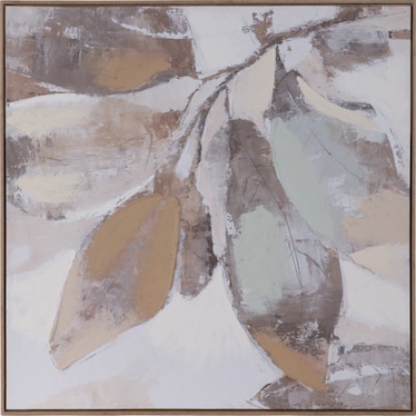 Fall Leaves Handpainted Wall Art 40"W x 40"H